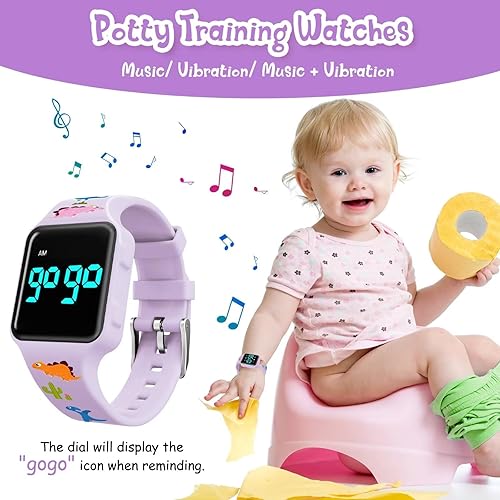 Miniatura 2 de NN BEN NEVIS Reloj de entrenamiento para ir al baño, reloj digital para niños pequeños con cuenta atrás, música, despertador, recordatorio de