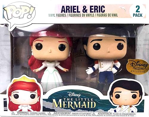Miniatura 2 de Funko Disney Treasures Exclusive Pops, The Little Mermaid-ARIEL & ERIC, paquete de 2