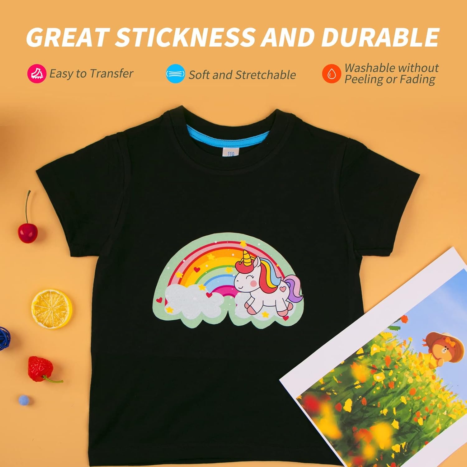 HTVRONT Printable Heat Transfer Vinyl for Light T Shirt - 20 Pack & Heat Transfer Paper for Dark Fabric - 10 Sheets 8.5"x11"