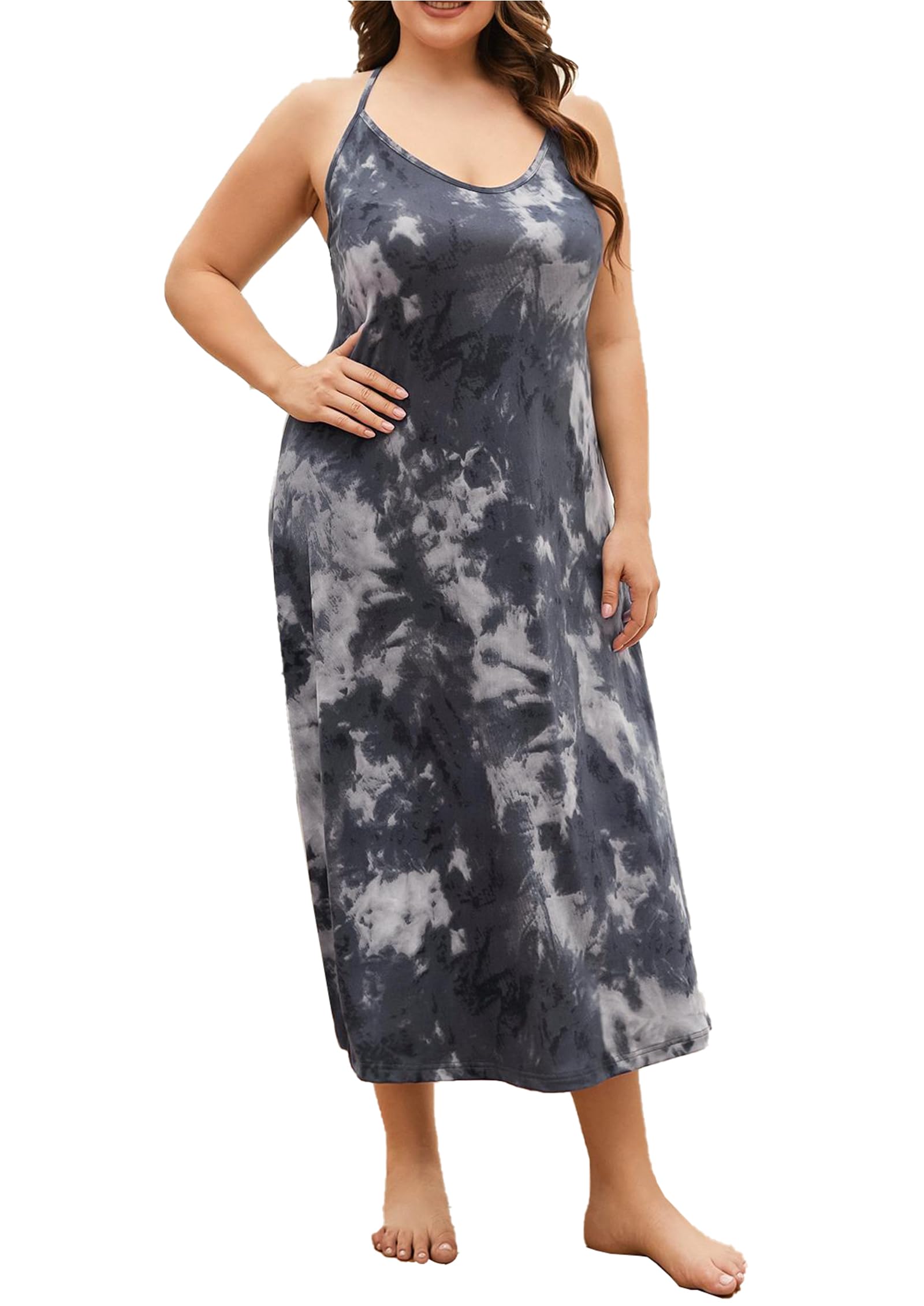Robe transparente ou qui colle ? La solution fond bleu 4XL - 7