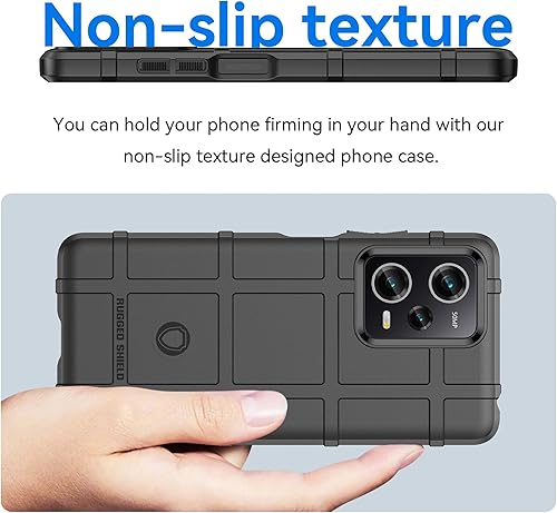 Miniatura 3 de Ysnzaq Funda resistente de grado militar para Xiaomi Redmi Note 12 ProPoco X5 Pro, ultra delgada suave TPU a prueba de golpes Funda protectora para