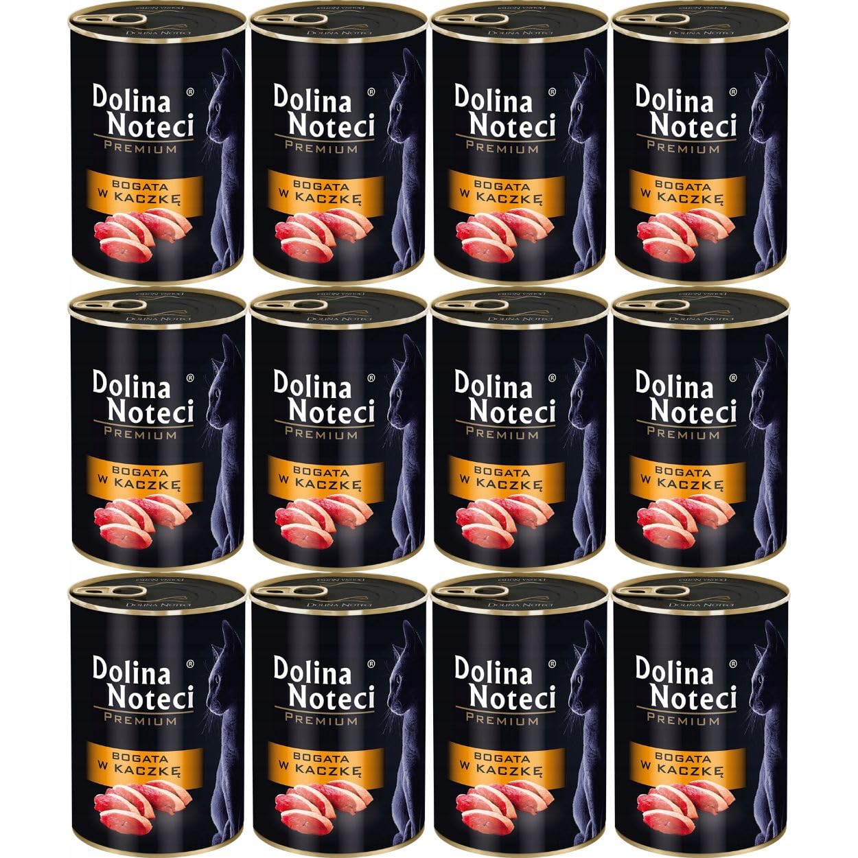 Dolina Noteci Premium mokra karma dla kota bogata w kaczkę puszka 12x 400g