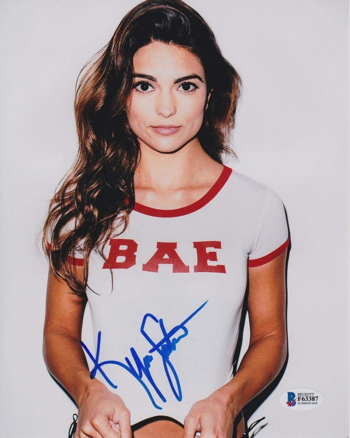 Kyra Santoro Signed 8x10 Photo Swimsuit Model Beckett Bas Autograph
