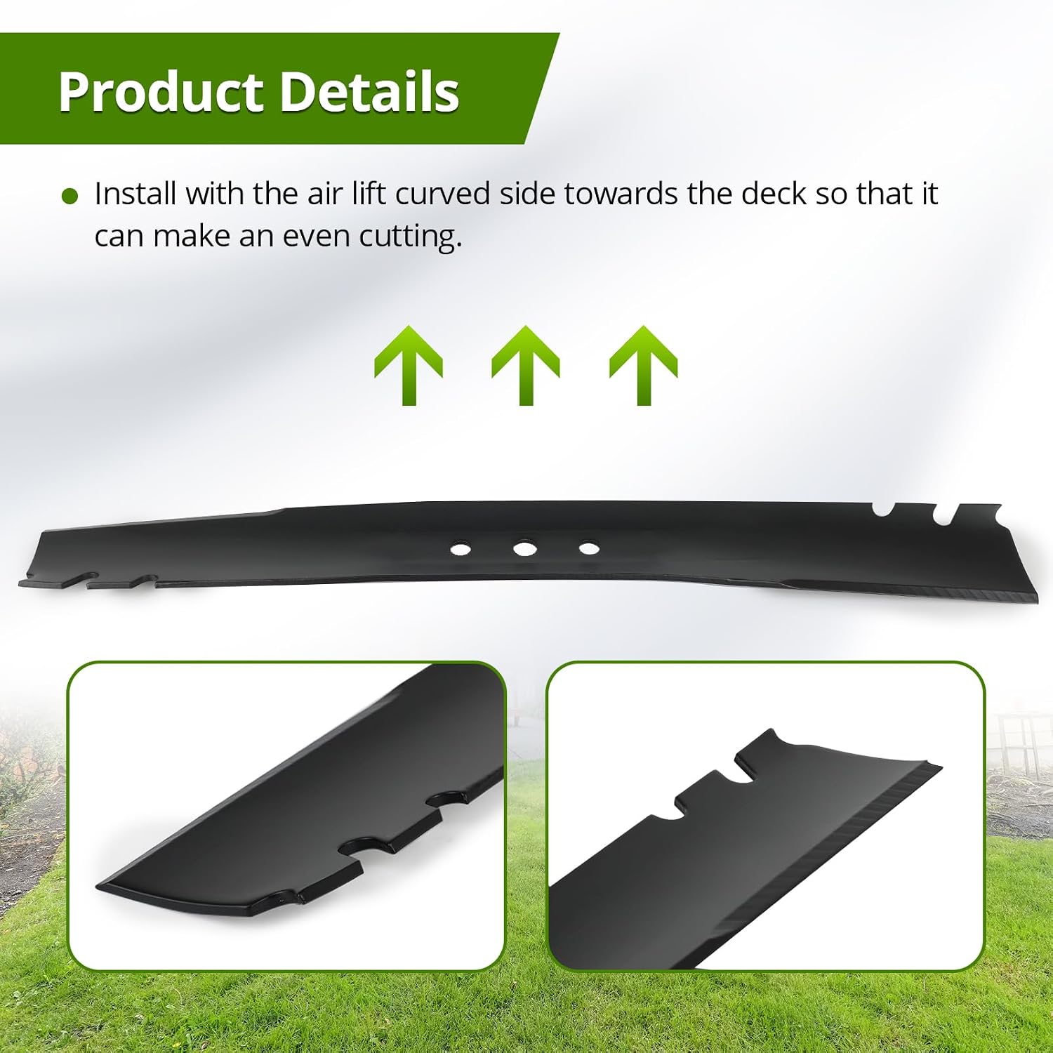 133-8181-03 112-8841-03 Toothed Mower Blade, Compatible with T oro Lawn Boy Walk Behind Mower 20 Inch Deck, Lawn Mower Blade Replace 112-8841