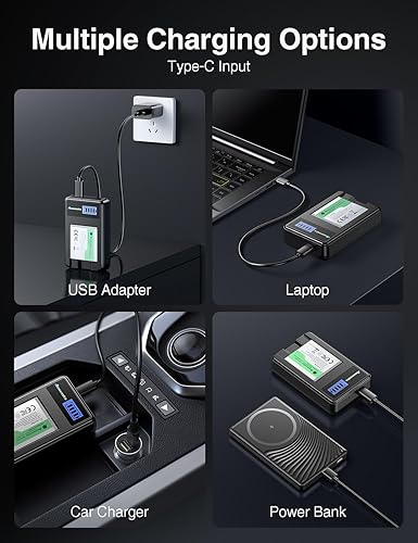 Miniatura 3 de Paquete de 2 baterías NB-4L y cargador para Canon CB-2LV y ELPH 330 HS ELPH 300 HS VIXIA Mini ELPH 100 HS ELPH 310 HS Powershot SD1400 es SD750