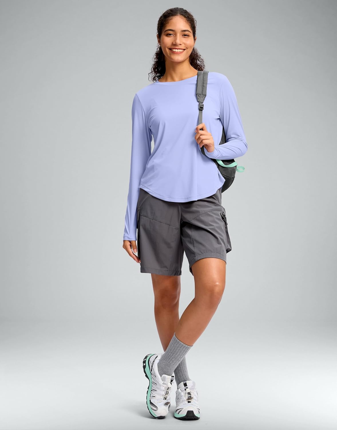 Soothfeel Women's UPF 50+ Sun Shirts Long Sleeve SPF UV Protection Rash Guard Lightweight Quick Dry Hiking Workout Tops - Image 7