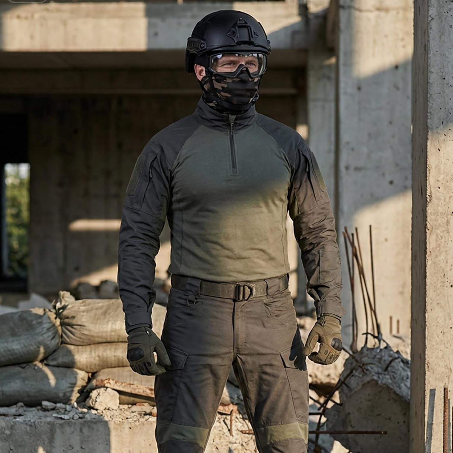 Tactical Airsoft Mask Full Face, Tactical Mask Skeleton, Scary Skull Halloween Ghost Mask, for Paintball Hunting and Shooting CS Cosplay