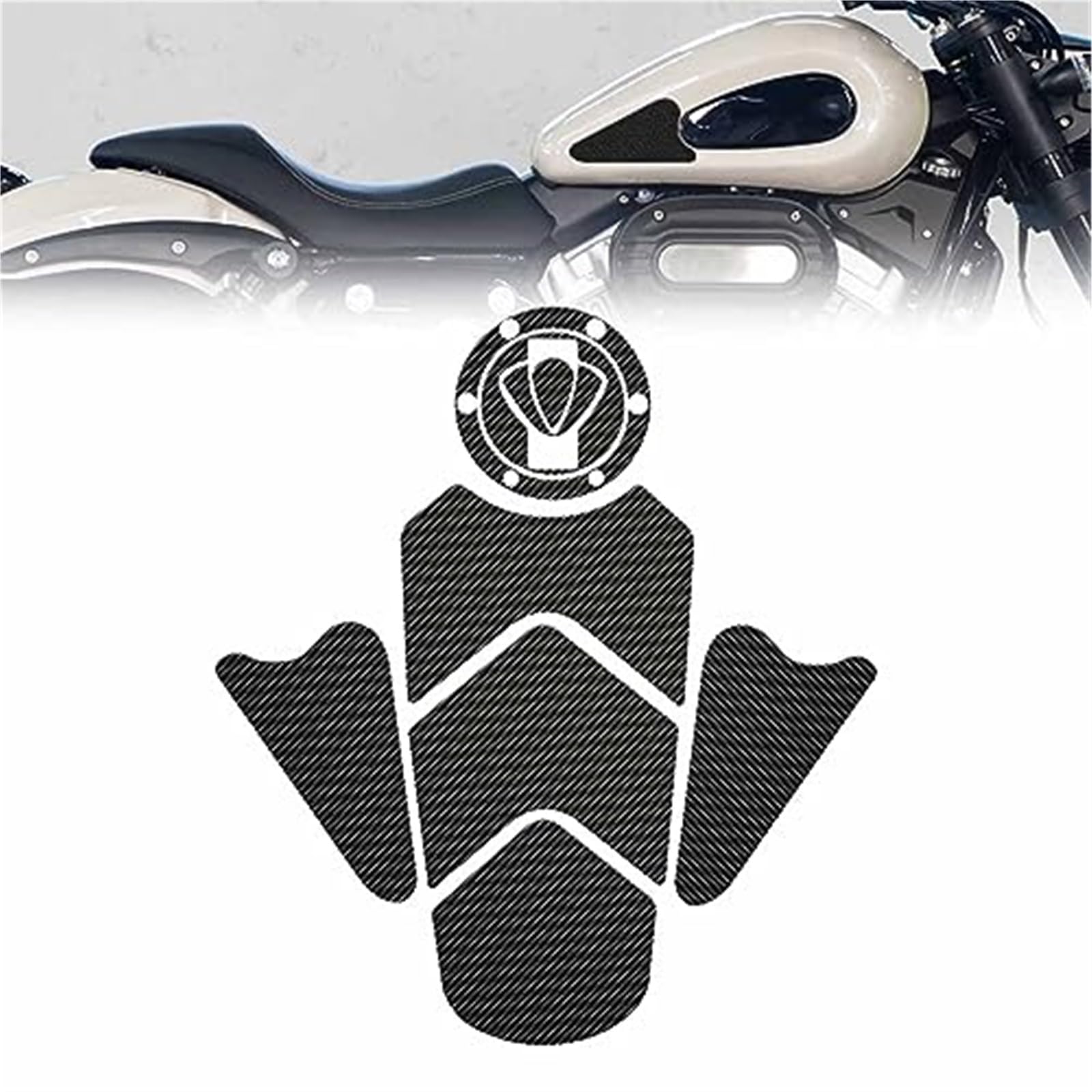 Compatibile con BE-NDA BD300 BD 300 BD-300 2020 2021 2022 Moto 3D Carbonio Adesivo Decorazione Decalcomanie Tankpad Kit Completo Accessori Tappetino antiscivolo per moto