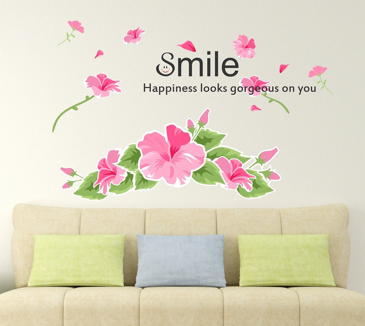 Buy Wallstick " possitve Quotes " wallstickers (Vinyl 90 cm x 60 cm