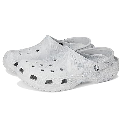 Crocs Classic Marbled Tie Dye Clog Clog Shoes Grey Swirl