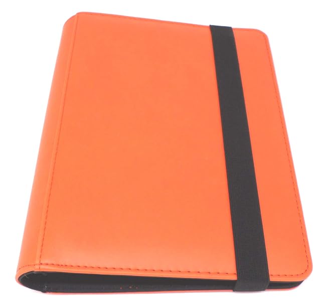 docsmagic.de Pro-Player Premium 4/8-Pocket Album Orange - 160 Card Binder - MTG - PKM - YGO
