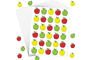 600 PCS Decorative Apple Stickers for Kids Crafts and Classroom Decorations