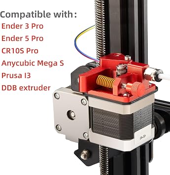 5Aplusreprap Updated Dual Gear Ender 3 Extruder, 1.75mm Filament, Left