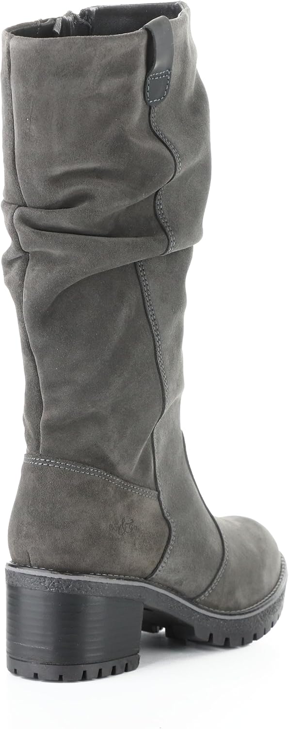 Bos. & Co. Suede/Saddle Side Zip Boot - Mist