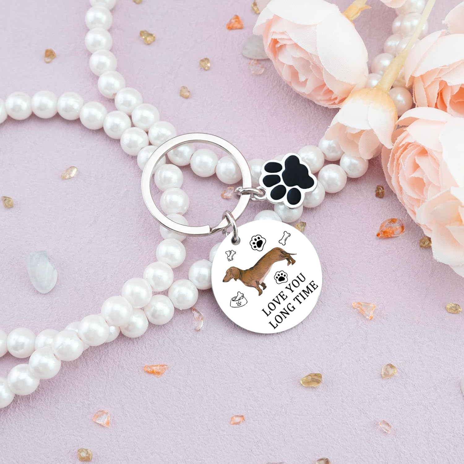 Dachshund Gifts Weiner Dog Gifts For Women Dachshund Keychain For Girls Couples Boys Friends Memorial Gift For Loss Of Dogs Weiner Dog Key Accessories for Birthday - Image 2