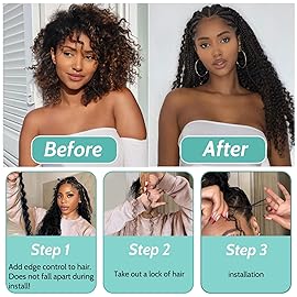 Human Braiding Hair for Boho Braids Human 110g 22 Inch Curly Boho Hair for Braiding Knotless 12A Deep Wave Bulk Bohemian 3 Bundles/Pack Chocolate Brown