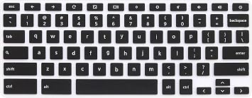 Keyboard Cover Compatible for Dell Chromebook 11 C3181 3120 3180 3181 5190 & Dell Chromebook 13 3380 Not Compatible for Dell 11 3180 Windows Laptop & Dell Chromebook 14 C7486 Black