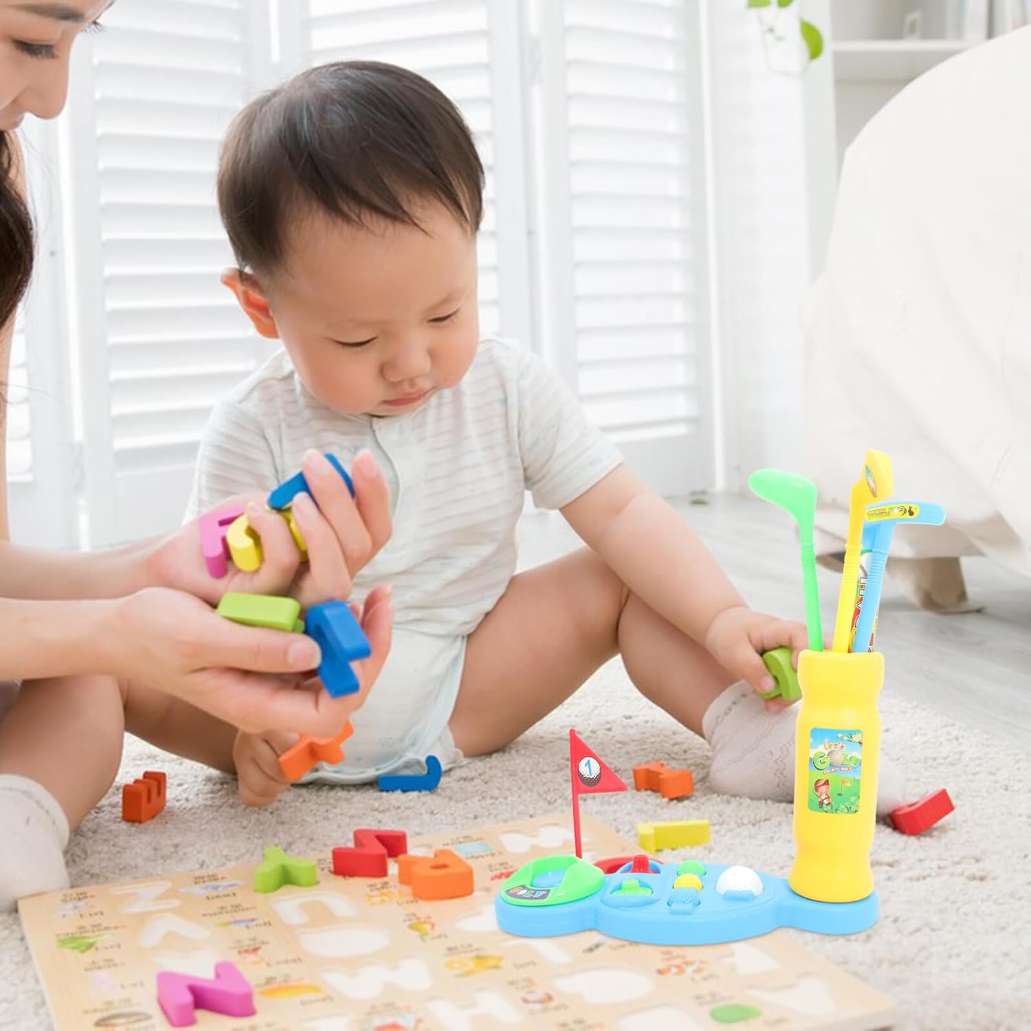 Golf Clubs Lightweight Plastic Golf for Outdoor Garden Play Fun Sports Game to Develop Coordination Imagination and Patience Material for Indoor and Outdoor Use