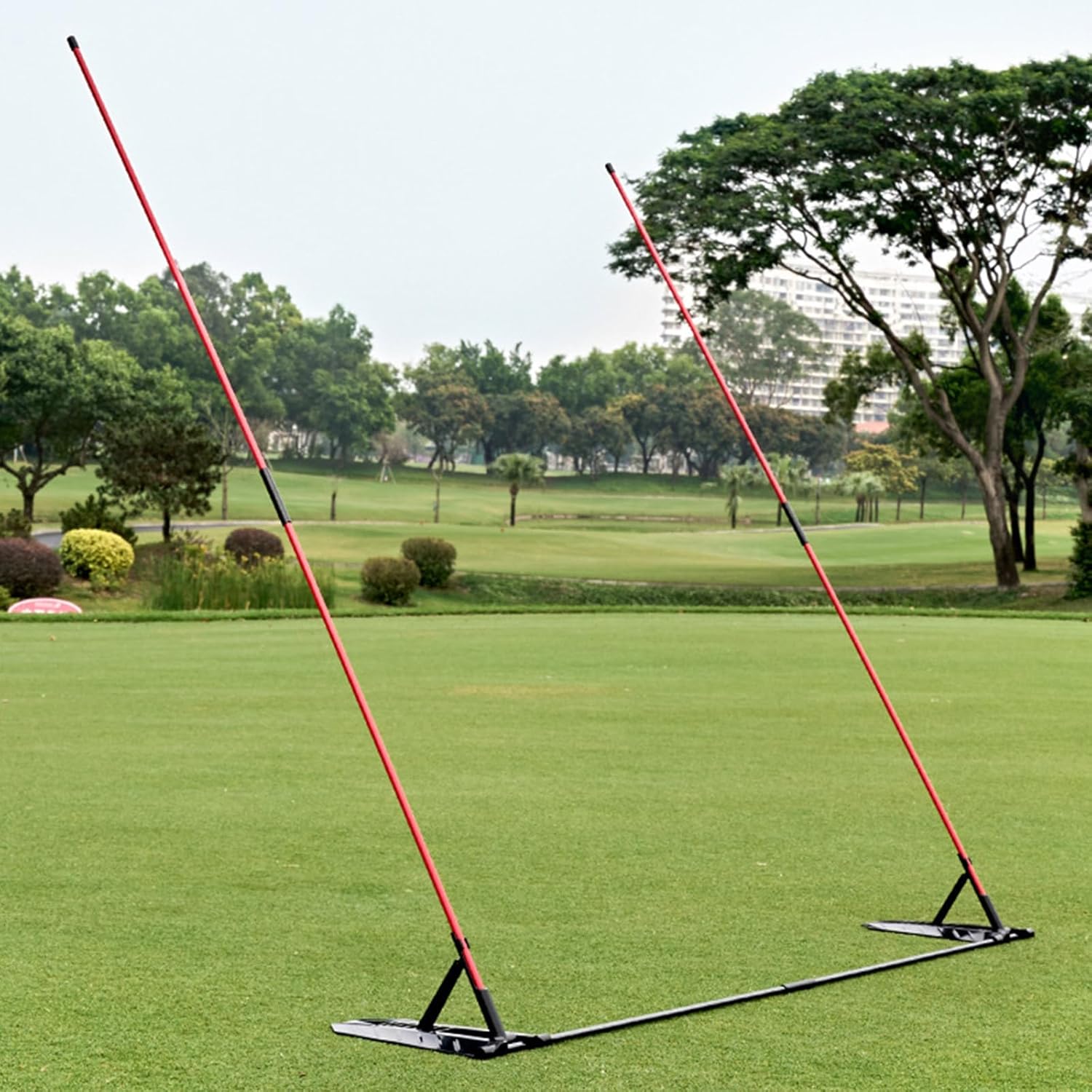 ゴルフアライメントスティックホルダー スイング練習プレート プレーントレーナー スイングプレーントレーニングとパス修正用