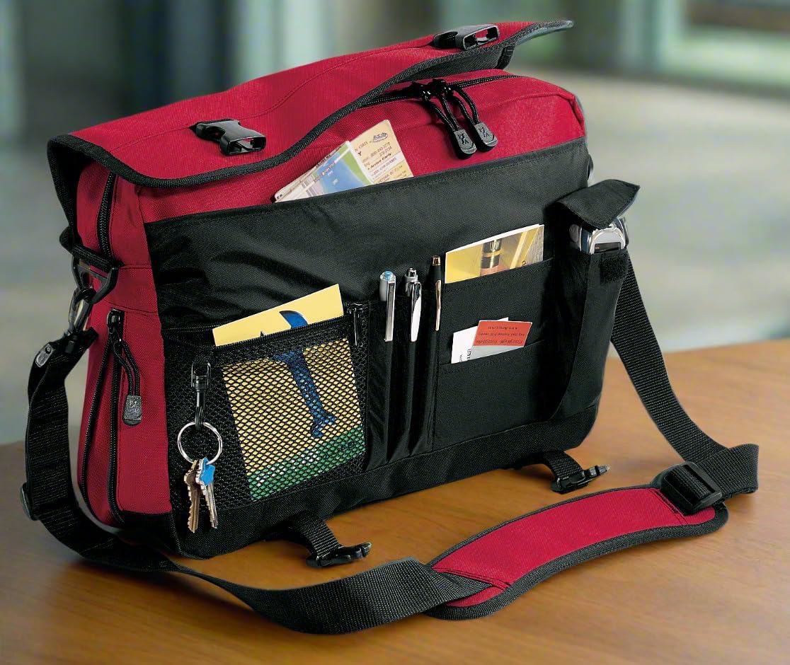 Broad Bay Texas Tech Laptop Computer Bag TTU Logo Messenger Bag Briefcase