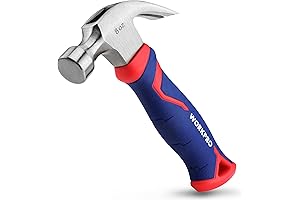 WORKPRO Lightweight 8oz Fiberglass Handle Claw Hammer