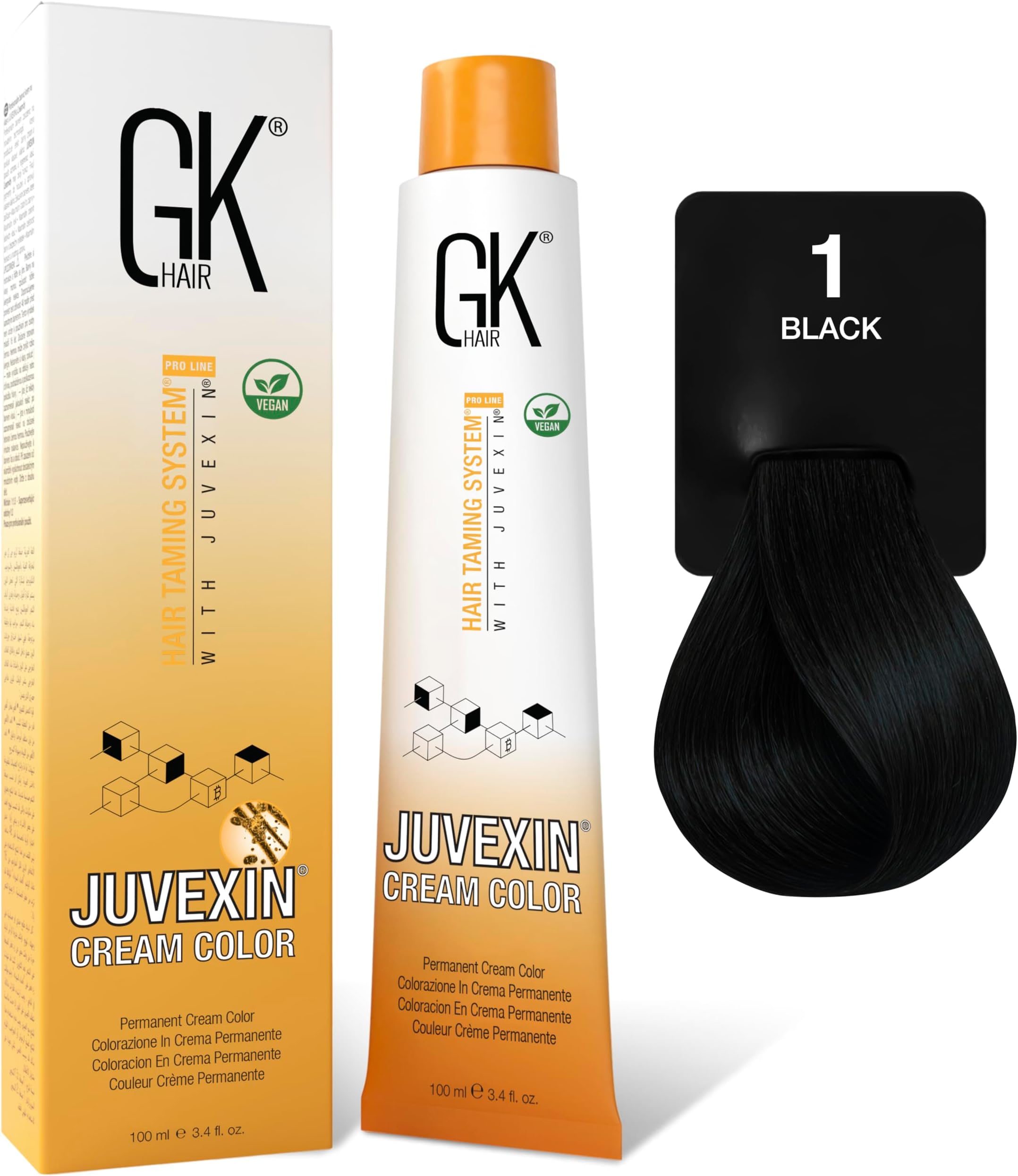 GK HAIR Hair Color for Women Permanent Hair Cream Color with 87+ Shades 100ml Nourishing & Cleansing Colors for Styling High Performance Long Lasting Natural Toner Hair Dye Tubes - Unisex