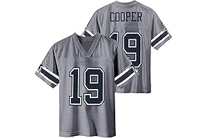 Officially Licensed Amari Cooper Jersey Dallas Cowboys #19 Gray Youth Kids Inverted Player Jersey