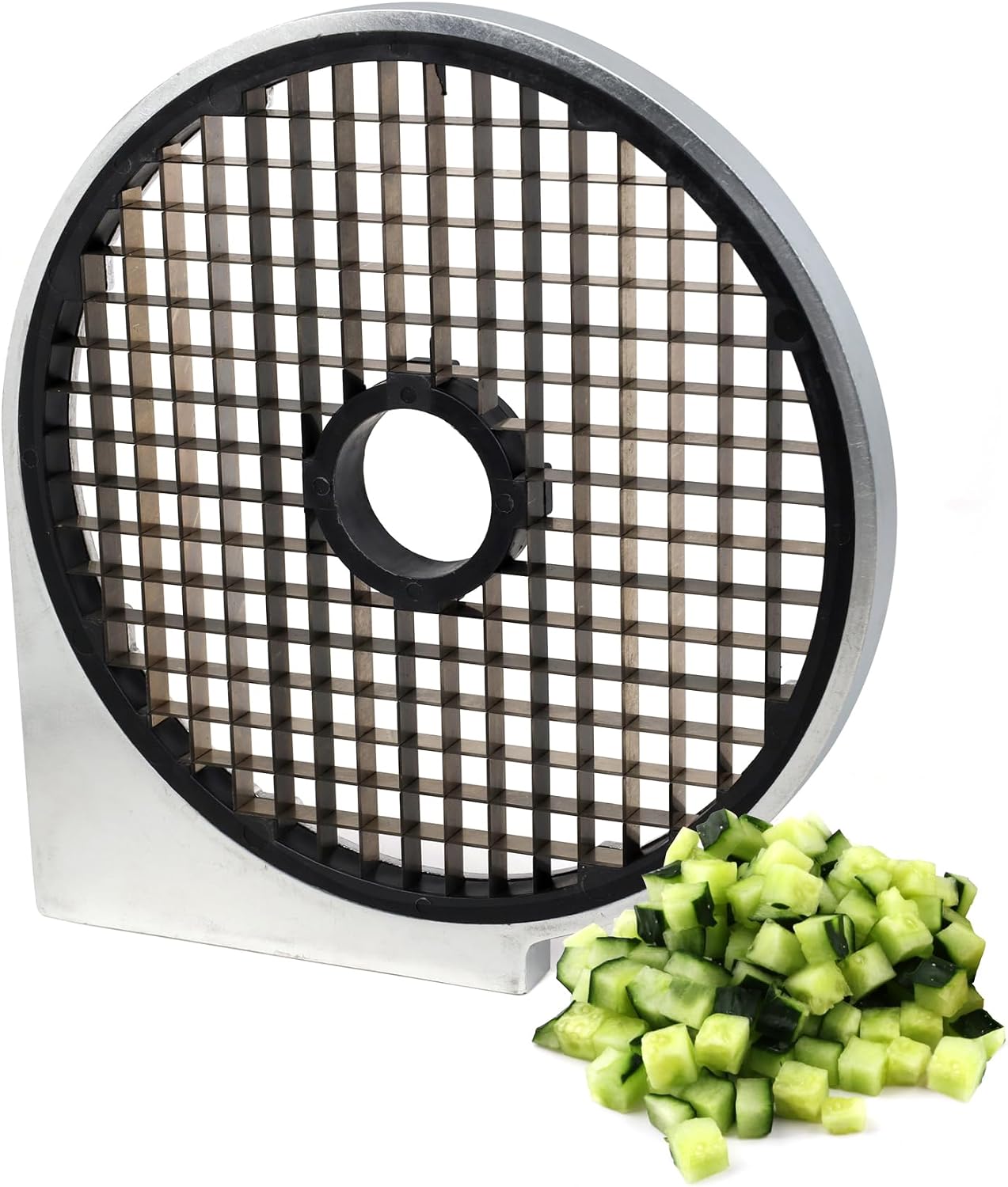 TK Vegetable Chopper Disc - Dicer 10mm - For 750W TK Veg Cutter | Uniform 10mm dice for onions, potatoes & mirepoix; Stainless steel; Fits 750W TK vegetable cutter