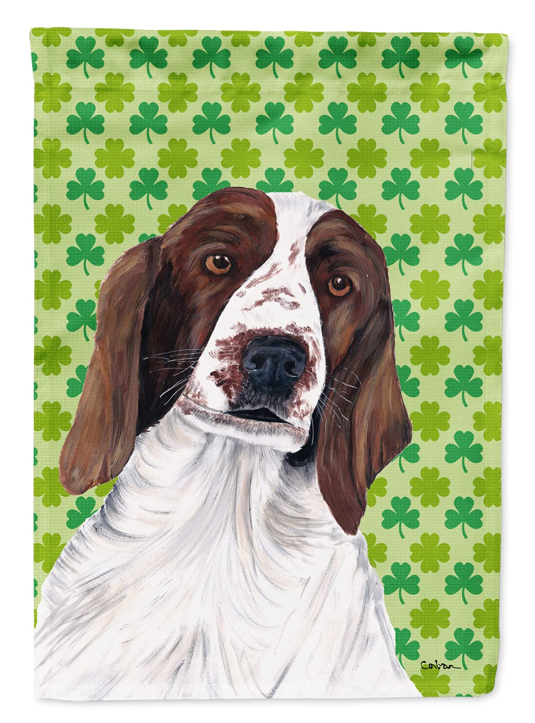 Drapeau Saint-Patrick Welsh Springer Spaniel, cadeau idéal pour passionné de chiens