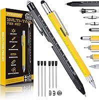 PPRAFDD Conjunto de canetas multiferramentas 9 em 1, para adultos, homens, conjunto de canetas multiferramentas, presentes para homens que têm tudo, presentes masculinos para Natal, Dia dos Pais,