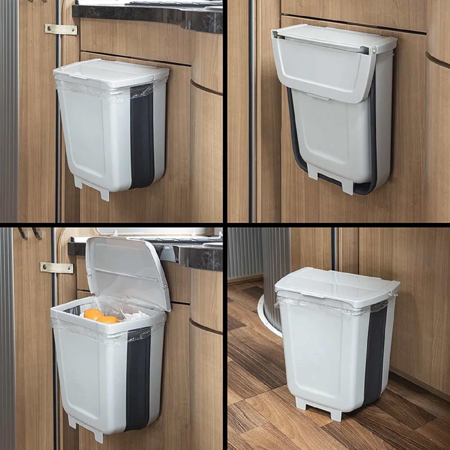 ProPlus Pattumiera pieghevole, 8 l, 29 x 27 x 20 cm