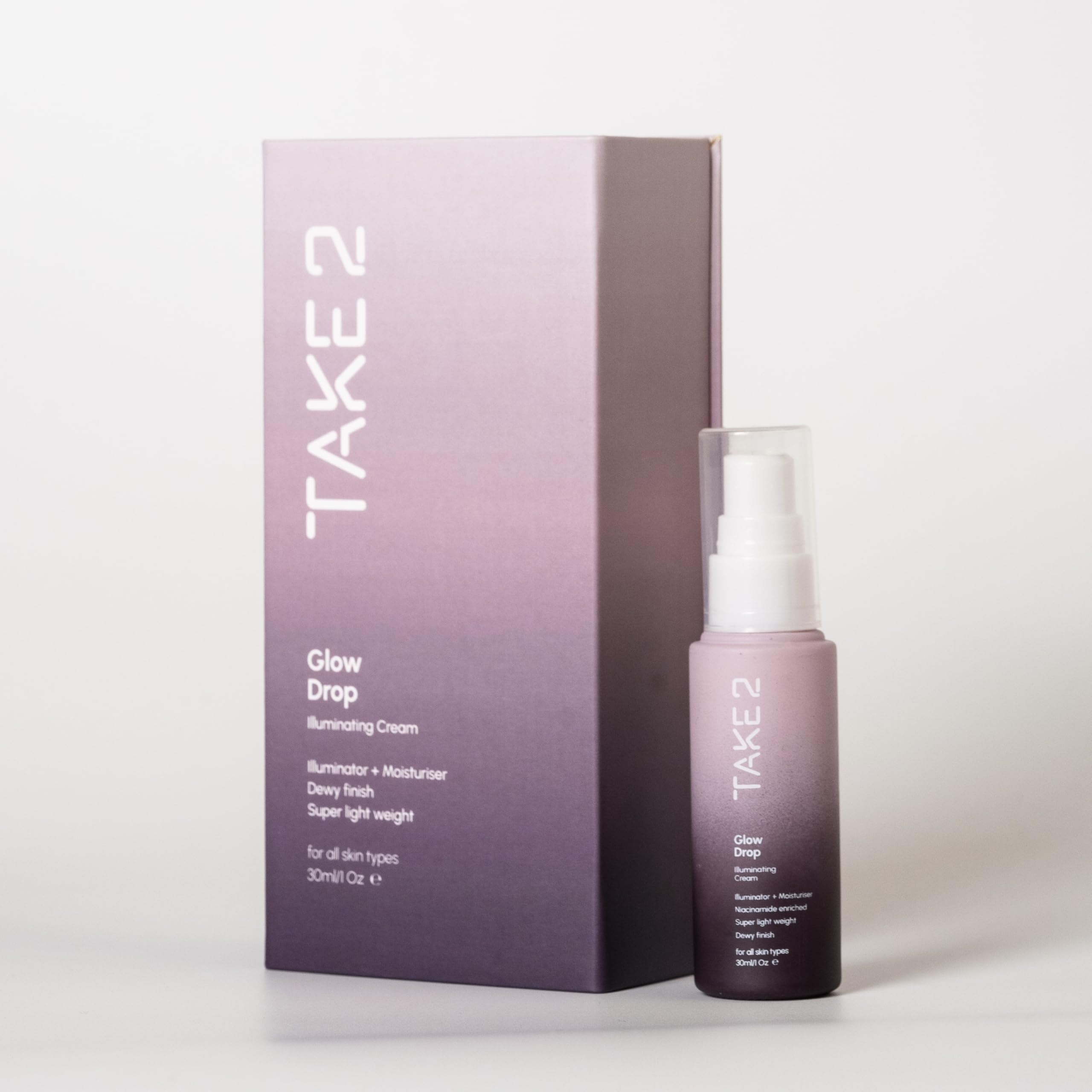 &A O2 glow skin pack 60g×2個 Buy TAKE 2 Glow Drop Cream with Niacinamide and Pomegranate