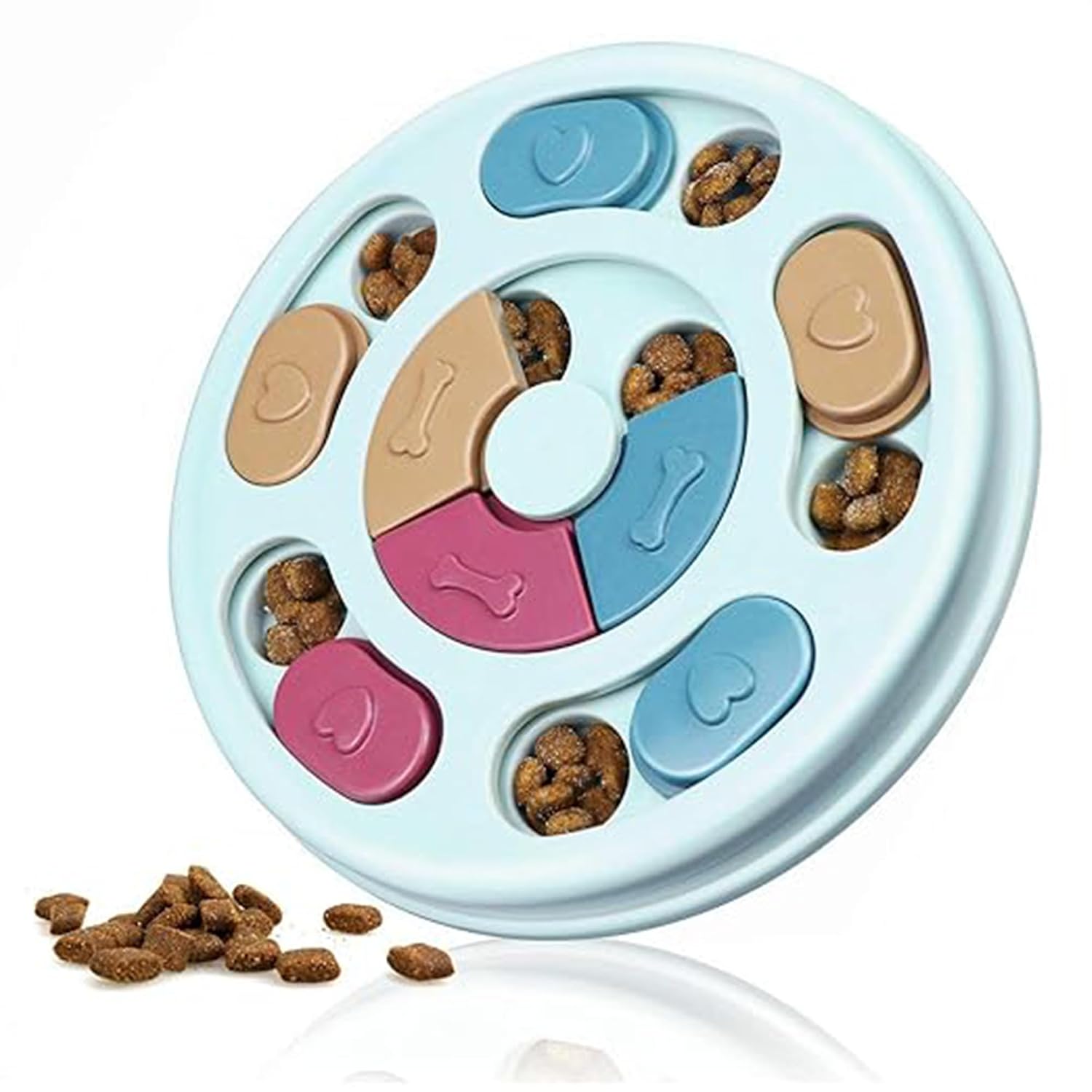 BUSZBO Dog Puzzle Toy Interactive Treat Dispenser for Dogs & Cats | Slow Feeder Food Puzzle | IQ Training, Mental Stimulat...