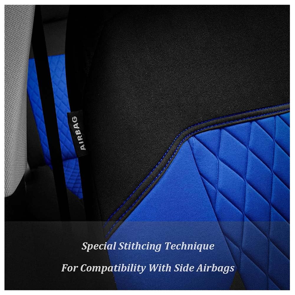 Fundas Asientos Coche para Toyota Yaris Cross SUV 2021-2026,Transpirable Antideslizante Cubreasientos De Tela Protectores, Accesorios Coches Interior,C/Blue-5Seat