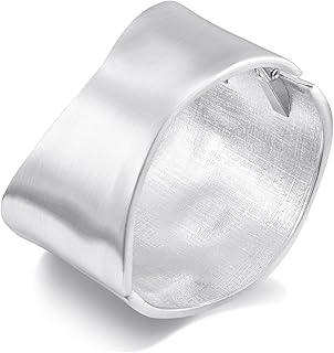 ENSKEFEN Chunky Gold Cuff Bracelets for Women Wide Gold Bangle Bracelet Hammered Open Wrist Cuff Bracelet Christmas Holida...