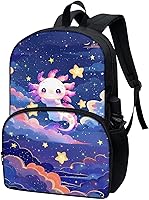 Vista 230 de American Flag Fire Galaxy Pattern Kids Backpack for Boys Girls Elementary Students Bookbag Middle School Bag Lightweight Children Travel Bag