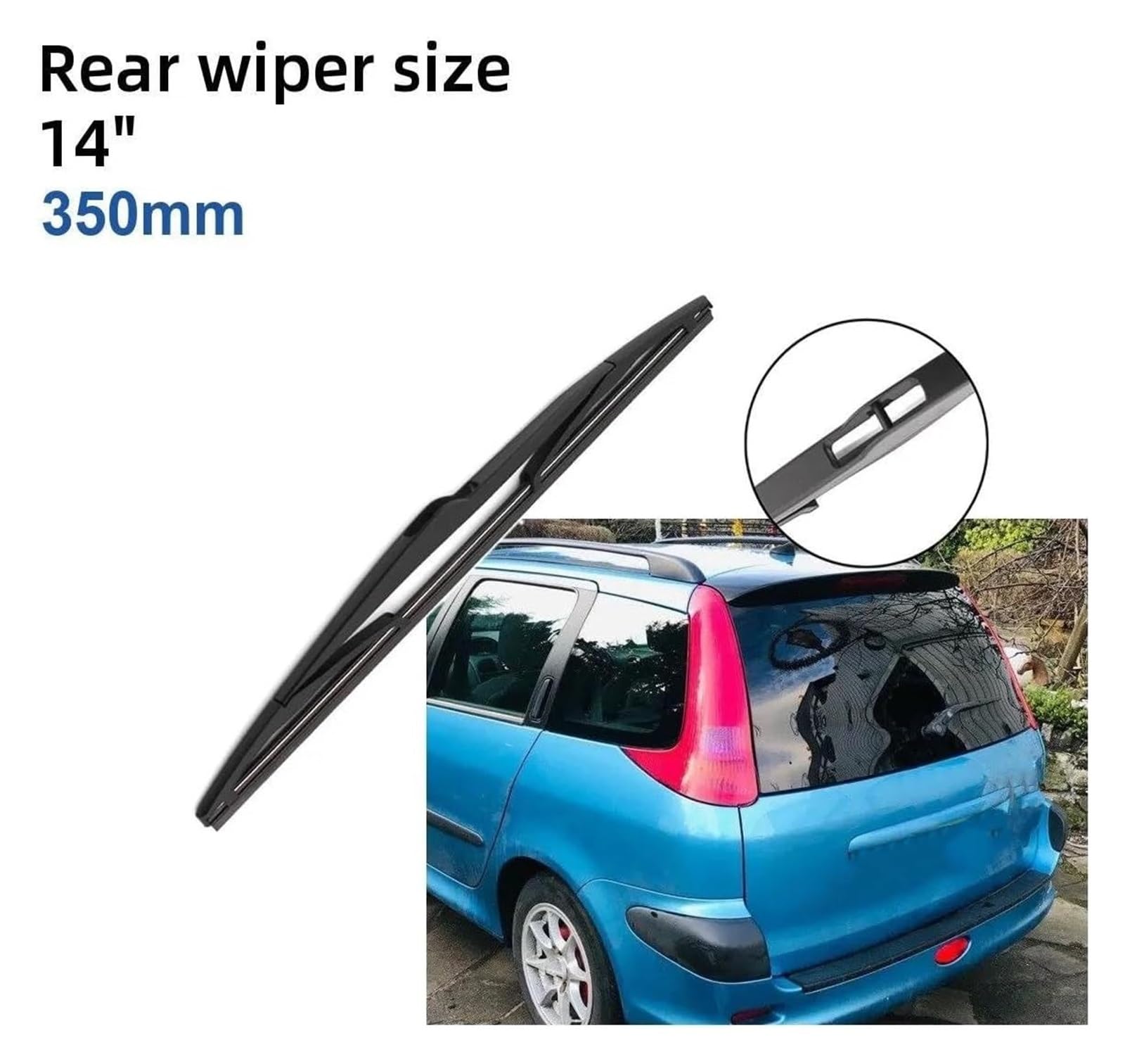 parabrezza tergicristalli Per Peugeot 206 SW 2002-2006 26 "+16"+14" Spazzole Tergicristallo Anteriori Posteriori Parabrezza Parabrezza Finestra Spazzole Tergicristallo Auto