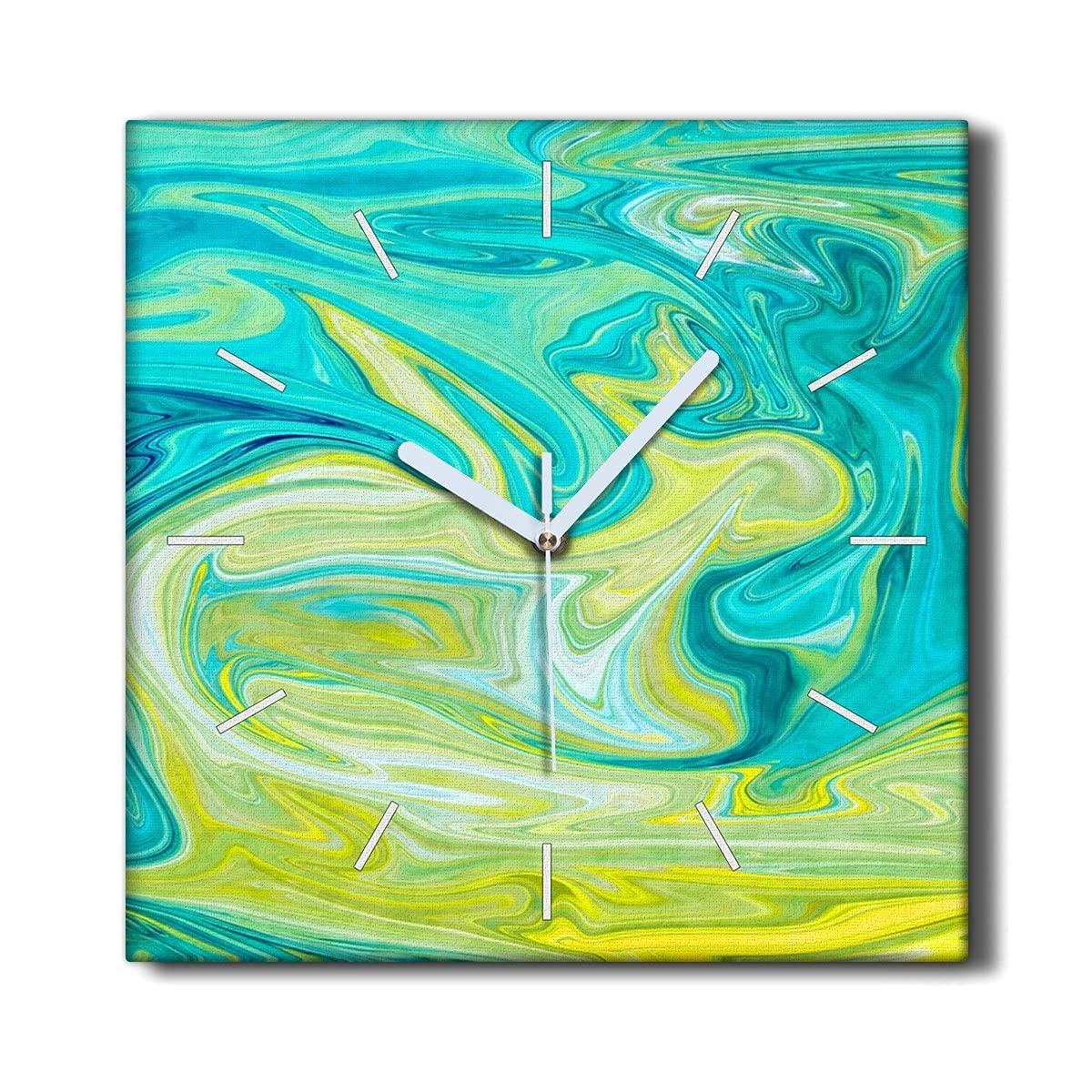 Horloge murale sans tic-tac 30x30cm pour salon zen et calme