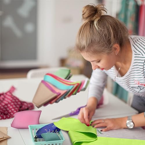 Miniatura 3 de 40 tiras de tela de algodón japonesa enrollables para acolchar, rollo de tela de 2.6 pulgadas, flores precortadas de tela de retazos para ropa,