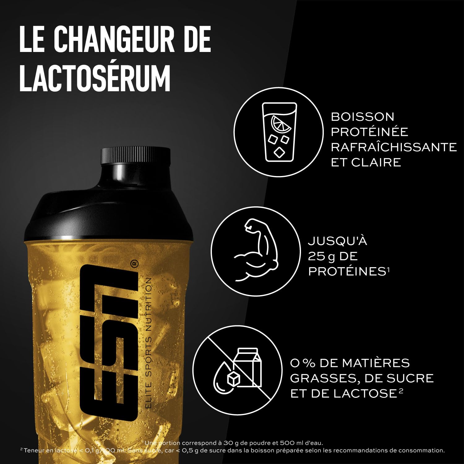 ESN ISOCLEAR Whey Isolate Protein Powder, 1000 g, Glacé à la pêche, boisson protéinée au goût fruité et délicieux, clear Whey - fabriqué en Allemagne