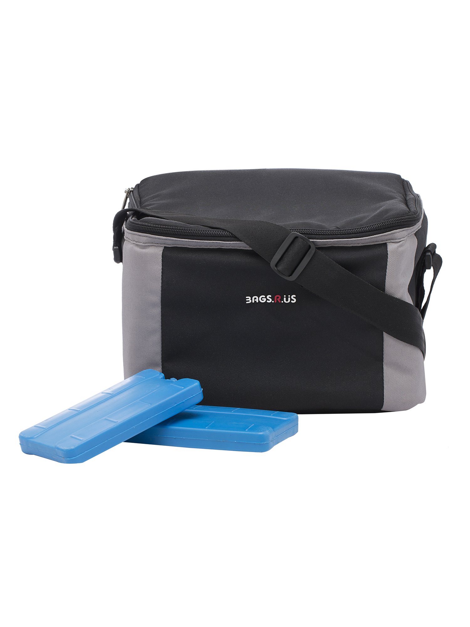 BagsRUs Black Polyester 11 Liter 12 500ml Cans Portable Travel Chiller Cooler Bag with 2 Free ice Packs (CH104FBL)-image-27