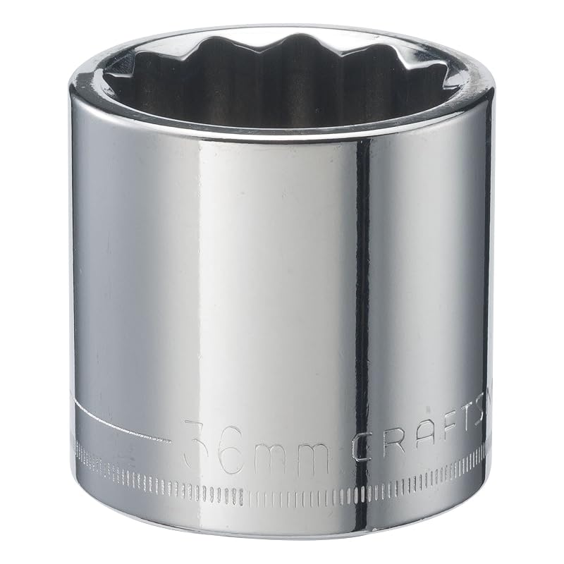 Soquete de Impacto Manual CRAFTSMAN CMMT44248, Encaixe de 12,7 mm (1/2 pol.), 36 mm, 12 Pontos, 1 Peça