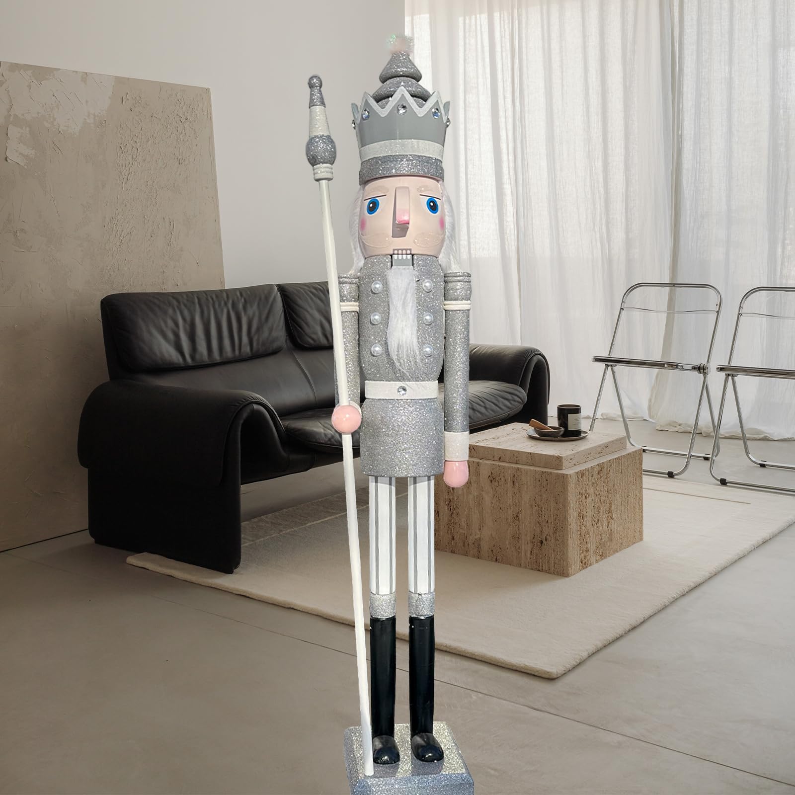 Cdl 120cm 48 4ft Tall Life Size Large Giant Silver | Cyprus - View #12