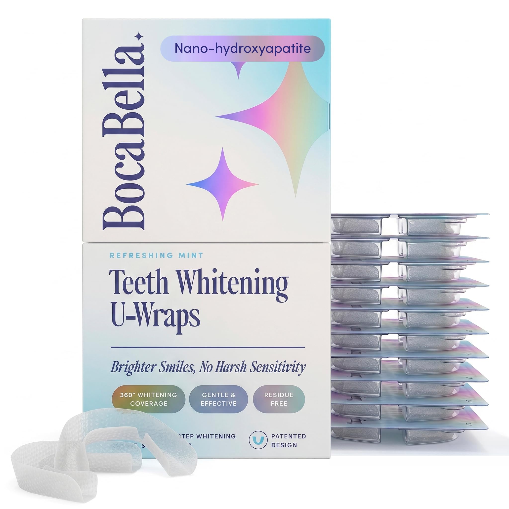 Teeth Whitening U-Wraps – 15% Hydrogen Peroxide & Nano-Hydroxyapatite