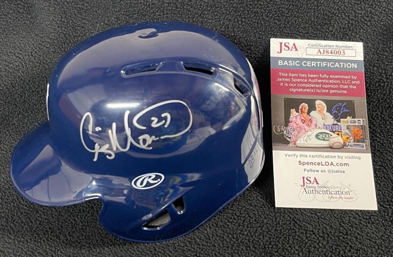 Craig Monroe Signed Detroit Tigers Mini Batting Helmet JSA COA - Autographed MLB Helmets