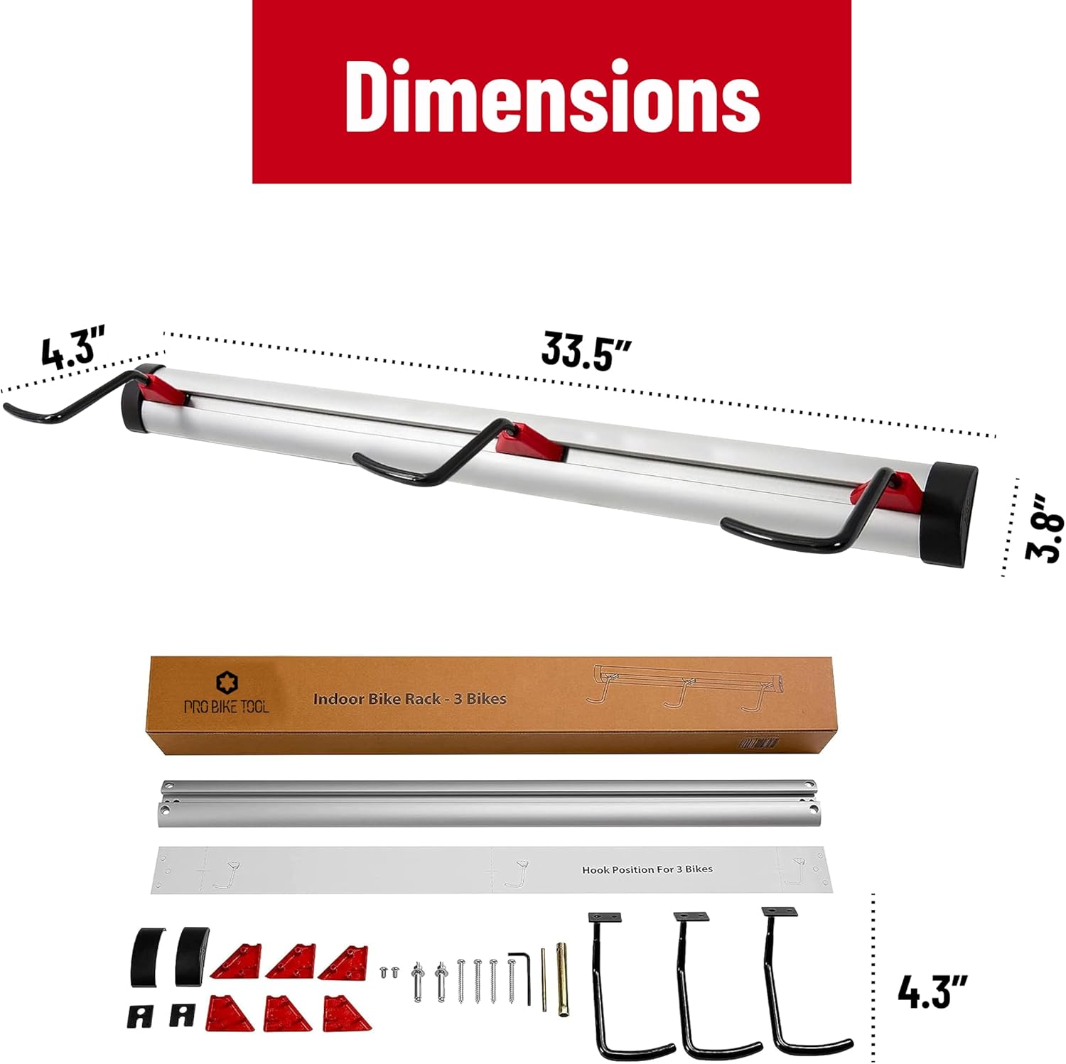 PRO BIKE TOOL Wall Rack for Bikes Adjustable France Ubuy