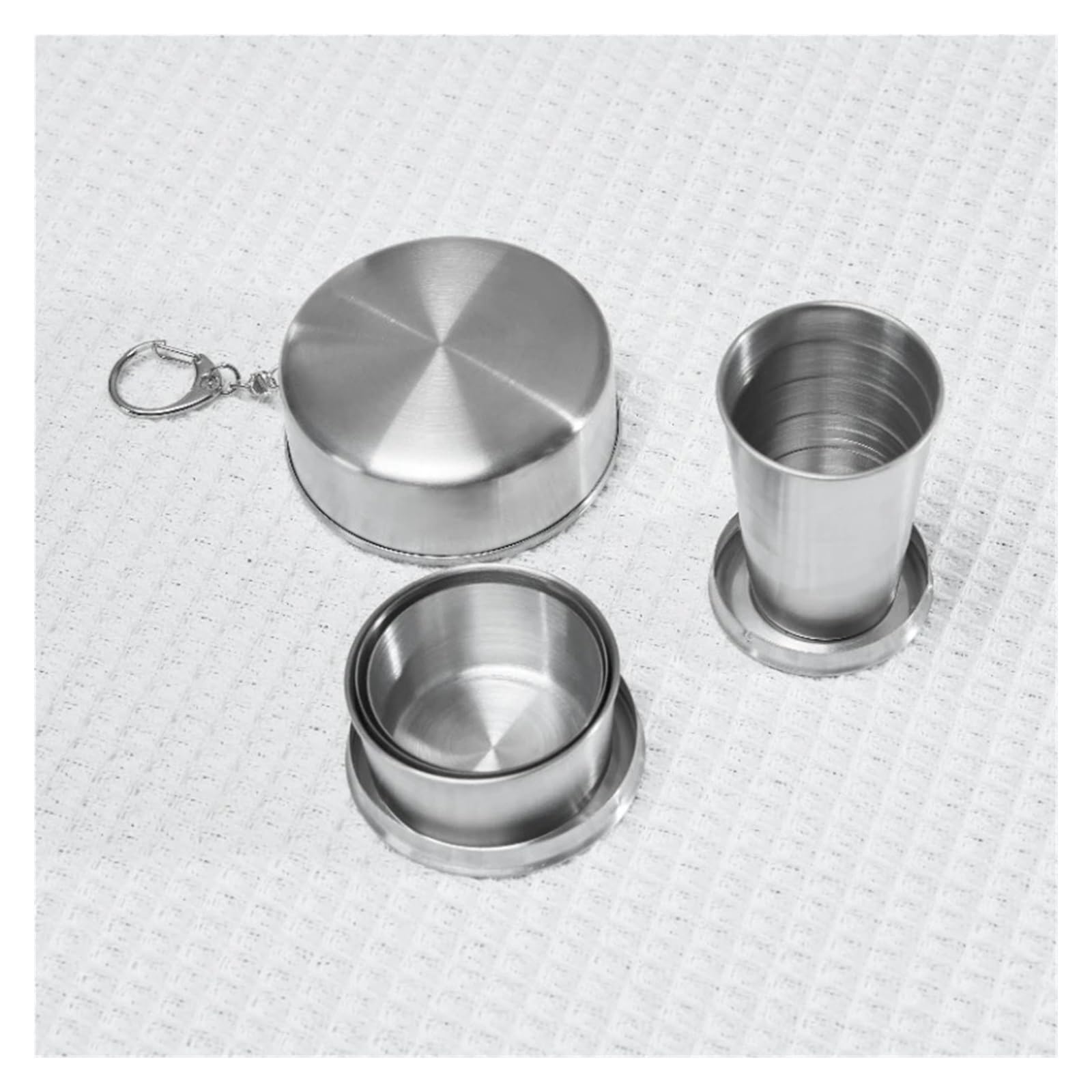 Bicchiere Acciaio Inox Pieghevole Tazza pieghevole in acciaio inossidabile | Tazza da caffè pieghevole portatile da viaggio all'aperto