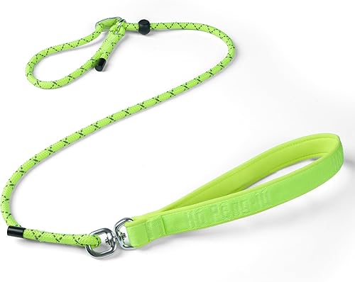 Miniatura 22 de Correa básica para perro, correa de entrenamiento resistente sin tirones con antienredos, asas de tráfico acolchadas dobles ajustables de 5 a 5.6