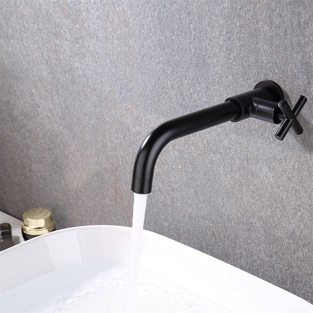 SOHNVWTGD Kitchen Sink Faucet Wall Mount Basin Faucet Outdoor Garden Spout Mop Pool Tap