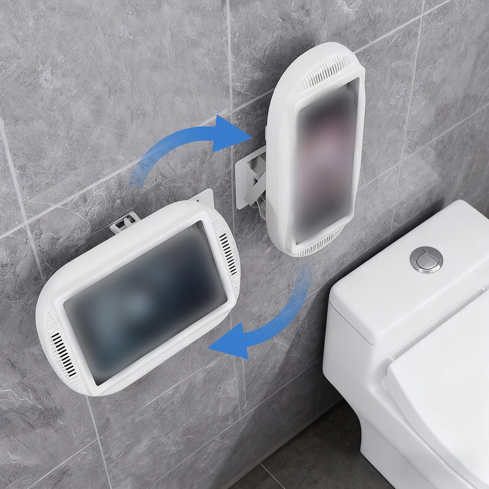 Dusch-Handyhalterung Wasserdicht mit Lautsprecher - Aqua Play Telefonhalter Aquaplay Telefonhülle, 360° Drehbar Anti-Beschlag Touchscreen Wandhalterung, Universal 4-7 Zoll Telefone Badezimmer